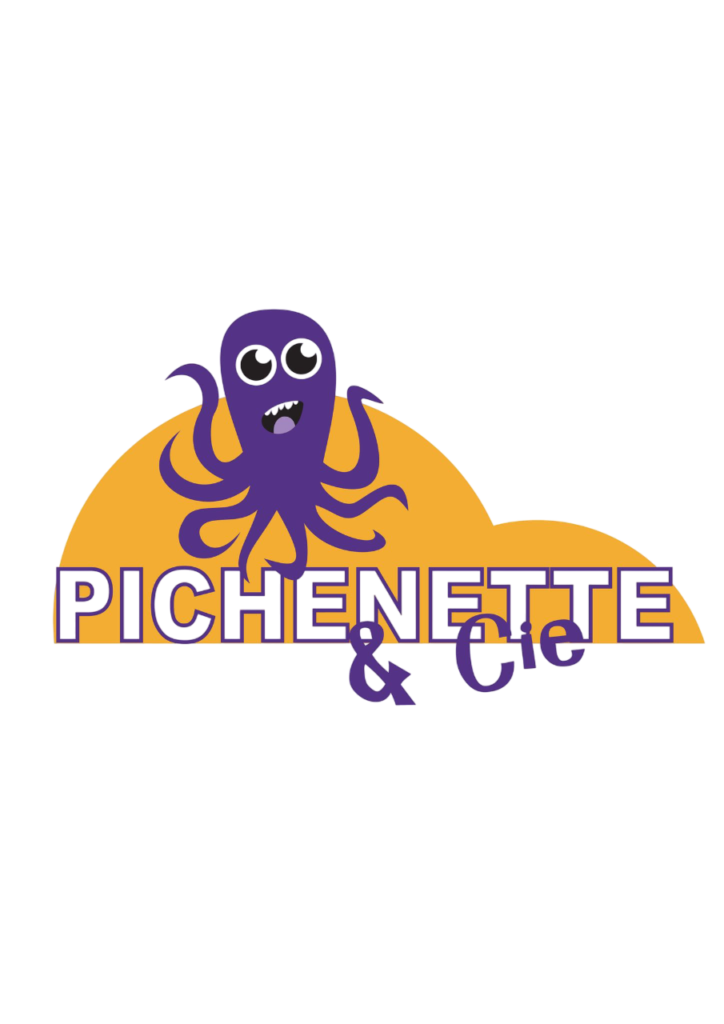 Logo Pichenette et compagnie, ludothèque itinérante de jeux en bois et petite restauration