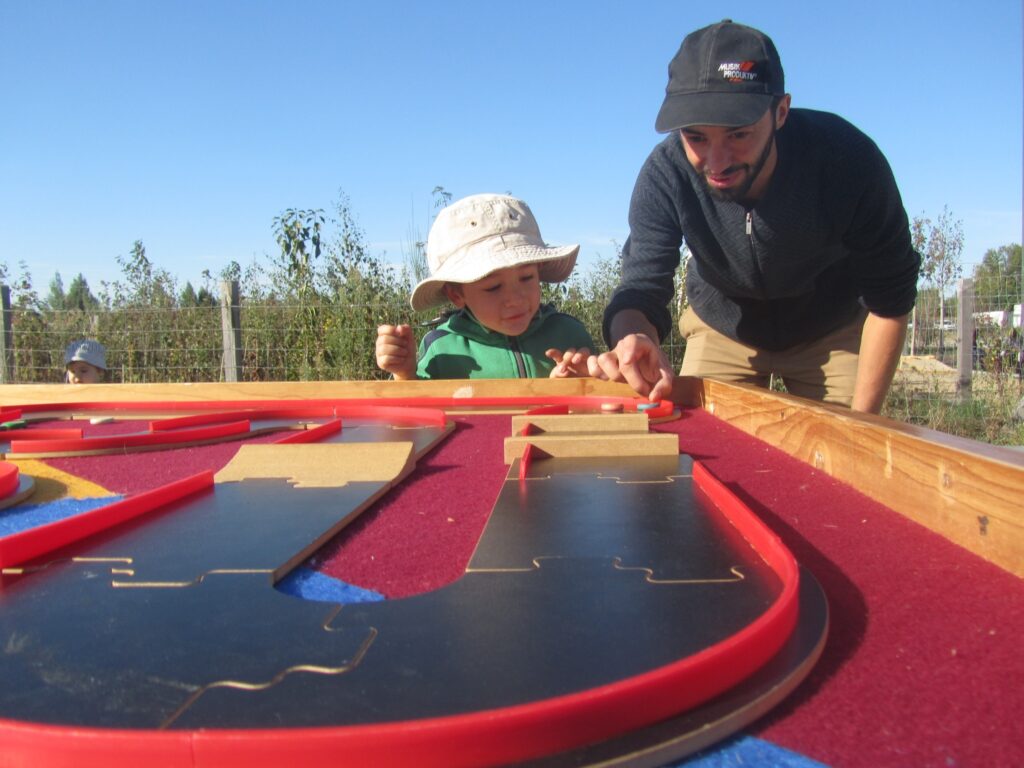 PitchCar, jeux en bois animation dirigée, Pichenette et compagnie